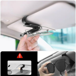 Joyroom JR-ZS511 Sun Visor Holder with Magnetic Clip - juodos spalvos - Image 4