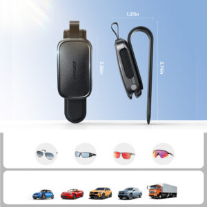 Joyroom JR-ZS511 Sun Visor Holder with Magnetic Clip - juodos spalvos - Image 7