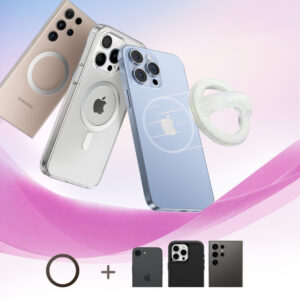 Joyroom JR-ZS500 Magnetic Ring suderinamas su MagSafe Holder - baltos spalvos - Image 6