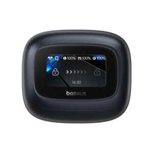 Baseus Bowie M2s Ultra TWS Wireless In-Ear Headphones with Interactive Screen - Black - Image 4