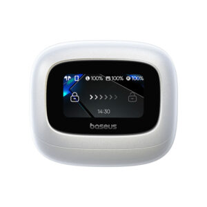 Baseus Bowie M2s Ultra TWS Wireless In-Ear Headphones with Interactive Screen - White - Image 3