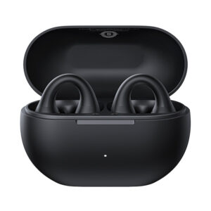 Baseus Bass 15 Clip OWS Wireless Headphones with Baseus Simple USB-C 3A 30cm Cable - Black - Image 4