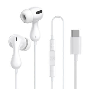 Baseus Encok CZ20 In-Ear Wired USB-C Headphones - White - Image 2