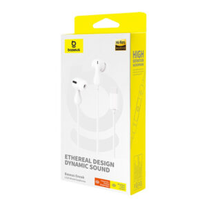 Baseus Encok CZ20 In-Ear Wired USB-C Headphones - White - Image 6