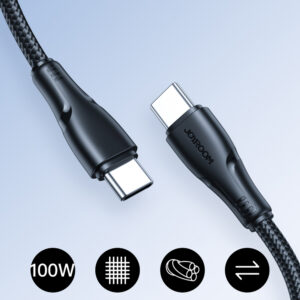 Kabelis Joyroom S-A11 Surpass 60W USB-C - USB-C 0,25m - juodos spalvos - Image 2