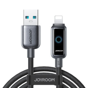 Kabelis Joyroom S-A55 StarFlight 3A USB-A - Lightning 1,2m - juodos spalvos