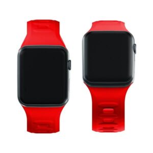 3MK Silicone Watch Strap red skirta Apple Watch 38/40/41mm - Image 3