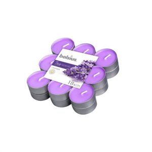 Žvakė, aromatinė Bolsius Lavandų, 4 h, 18 vnt. - Image 2