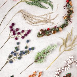 Dirbtinė gėlė puansetija Dezhou, raudona, 260 mm - Image 2