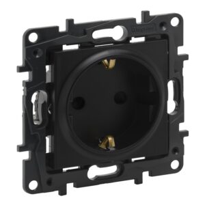 Kištukinis lizdas LEGRAND NILOE STEP, su įž., juodos