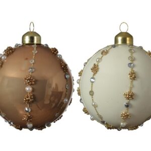 Stikliniai eglutės žaisliukai DECORIS 030081, 8 cm, 3 vnt. - Image 1