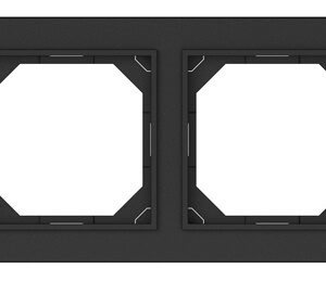 Dvivietis rėmelis VILMA QR1000, matinės juodos spalvos - Image 1