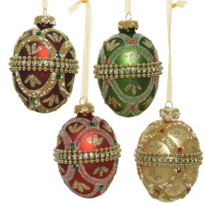 Stiklinis eglutės žaisliukas DECORIS 062059, 8 cm, įv.spalvų - Image 2