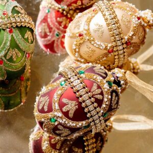 Stiklinis eglutės žaisliukas DECORIS 062059, 8 cm, įv.spalvų - Image 3