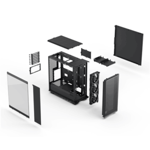 Fractal Design Epoch Black RGB TG Light tint PC case, mid-tower, ATX, tempered glass - black - Image 24
