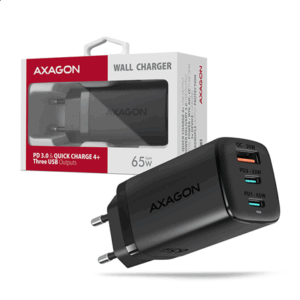 AXAGON ACU-DPQ65 charger, 2x USB-C, 1x USB-A, PD3.0/QC4+/PPS, 65W - black - Image 12