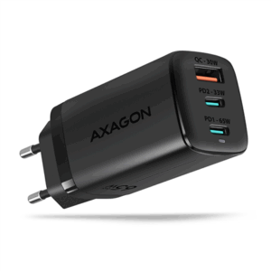 AXAGON ACU-DPQ65 charger, 2x USB-C, 1x USB-A, PD3.0/QC4+/PPS, 65W - black - Image 3