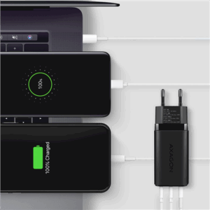 AXAGON ACU-DPQ65 charger, 2x USB-C, 1x USB-A, PD3.0/QC4+/PPS, 65W - black - Image 8
