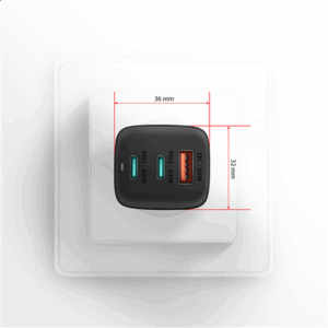 AXAGON ACU-DPQ65 charger, 2x USB-C, 1x USB-A, PD3.0/QC4+/PPS, 65W - black - Image 9