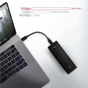 AXAGON EEM2-UB2 M.2 enclosure, NVMe, USB-C 3.1, 10 Gbit/s - black - Image 9