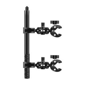 Motorcycle/bicycle mount PULUZ with two clamps and selfie stick 150 cm - Image 1