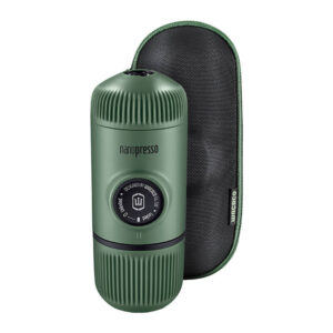 WACACO Nanopresso Portable Coffee Moss Green + Case.