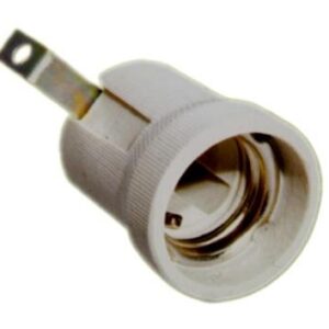 Keraminis lemputės lizdas su laikikliu Pawbol 426 E27