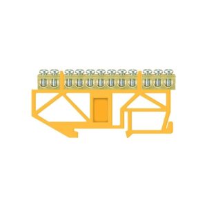 Įžeminimo kaladėlė Pawbol LZ 12/Ž, DIN, 12x16 mm², geltona