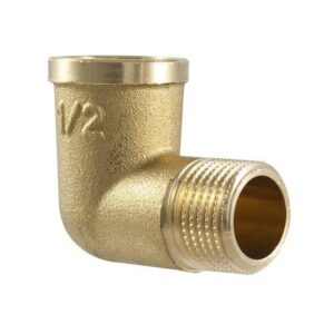 Alkūnė 210P, TDM Brass, 1/2", vidinis/išorinis sriegiai