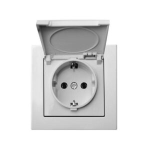 Kištukinis lizdas Liregus Epsilon, IP44, baltos sp. - Image 2