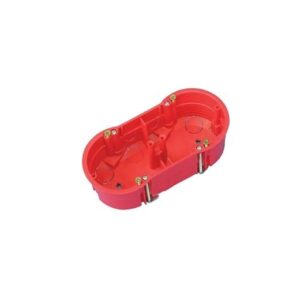 Montavimo dėžutė dvivietė Pawbol A.0010A, 68 x 46 mm