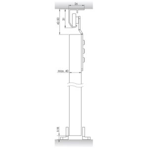 Rinkinys Helaform 10302, stumdomosioms vidaus durims, 1200mm - Image 3