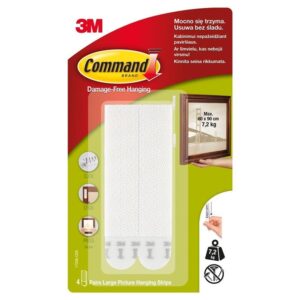 Rėmelių juostelės „COMMAND“; 4 poros (8vnt)