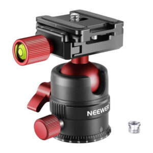 Neewer metal ball head for tripod 28MM Red - Image 1