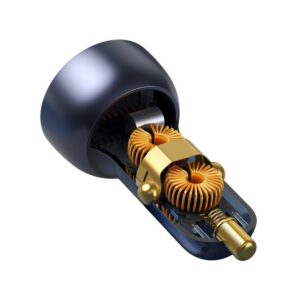 Baseus USB / USB Type C car charger 65 W 5 A SCP Quick Charge 4.0+ Power Delivery 3.0 LCD screen pilkos spalvos (CCKX-C0G) - Image 2