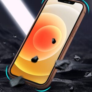 Nillkin Aoge Leather Case Flexible Armored Genuine Leather dėklas su Pocket for Apple iPhone 12 Mini juodos spalvos - Image 7