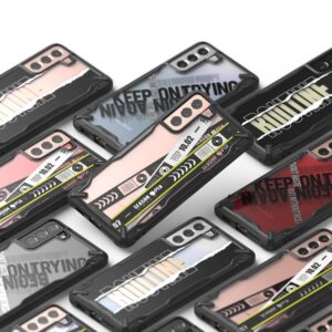 Ringke Fusion X Design durable PC dėklas su TPU Bumper for Samsung Galaxy S21+ 5G (S21 Plus 5G) juodos spalvos (Routine) (XDSG0054) - Image 8