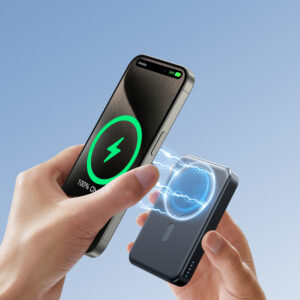 Powerbank Joyroom JR-W020 20W 10000mAh MagSafe + USB-C - USB-C cable 0.25m - juodos spalvos - Image 8