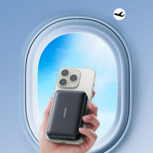 Powerbank Joyroom JR-W020 20W 10000mAh MagSafe + USB-C - USB-C cable 0.25m - juodos spalvos - Image 9