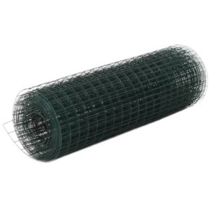 vidaXL Vielos tinklas su PVC danga, žalias, 25x0,5m 143631