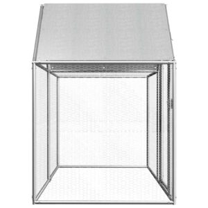 vidaXL Voljeras viščiukams, 2x1x1,5m, galvanizuotas plienas 144553 - Image 2