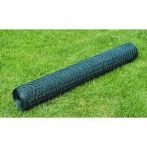 vidaXL Vielos tinklas, žalias, 25x0,75m, dengtas PVC danga 140410