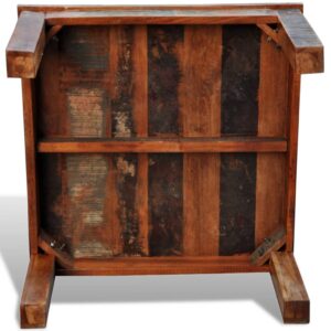 vidaXL Kavos staliukas, kvadratinis, perdirbta mediena 240959 - Image 4