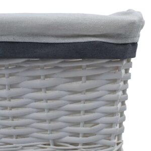 vidaXL Sudedamų krepšių rinkinys, 3 dalių, baltos spalvos, gluosnis 286976 - Image 6