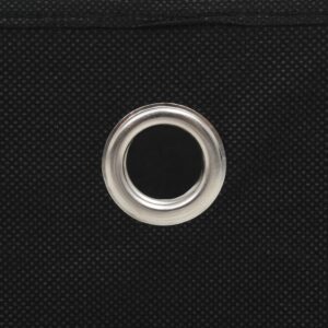 vidaXL Daiktadėžės, 4vnt., juodos, 28x28x28cm, neaustinis audinys 325187 - Image 5