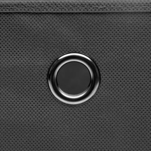 vidaXL Daiktadėžės su dangčiais, 10vnt., pilkos spalvos, 28x28x28cm 325194 - Image 5