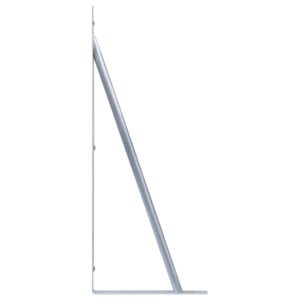 vidaXL Atraminiai laikikliai tvorai, 2vnt., cinkuotas plienas 148988 - Image 4