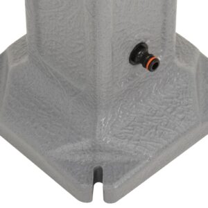 vidaXL Sodo vandens kolonėlė su maišytuvu, pilka, akmens imitacija 316183 - Image 4