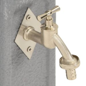 vidaXL Sodo vandens kolonėlė su maišytuvu, pilka, akmens imitacija 316183 - Image 5