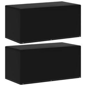 vidaXL Sodo baldų uždangalai, 2vnt., 160x80x75cm, 6 kilputės 3082851